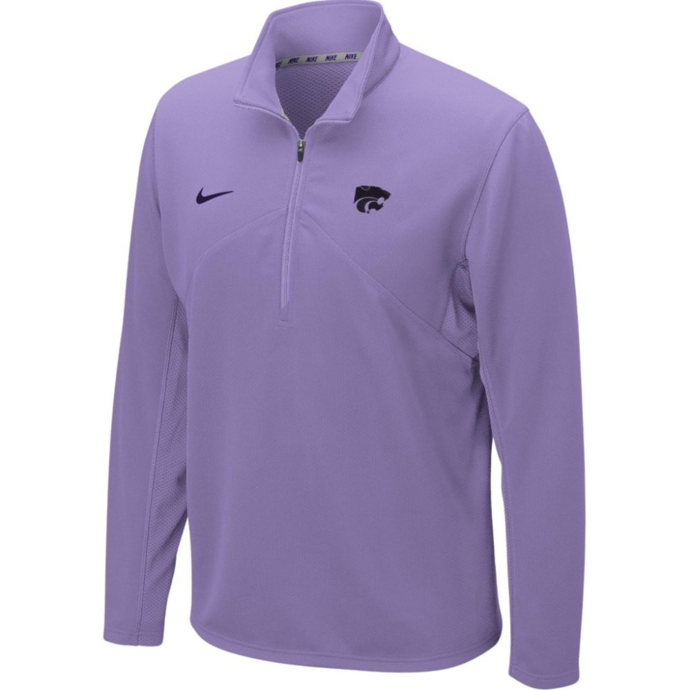 EUC Kansas State University Wildcats *PowerCat* Dri-Fit 1/4 Zip Nike Sz Mens SM